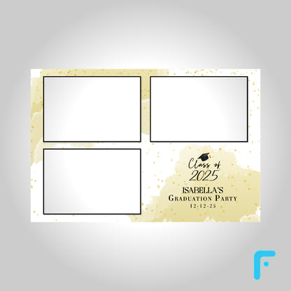 Charcoal Watercolor Graduation