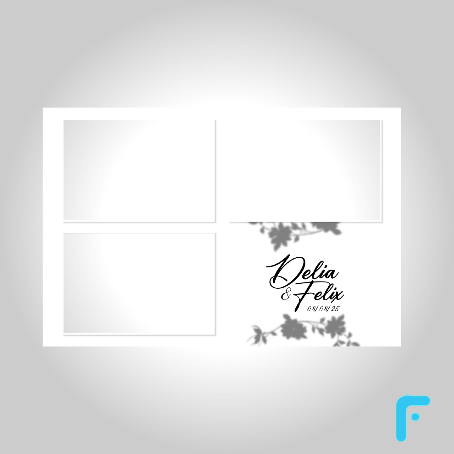 Chic Flower Shadow Wedding