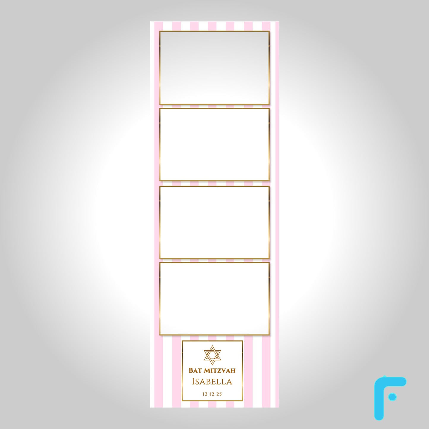 Pink Stripe Bat Mitzvah