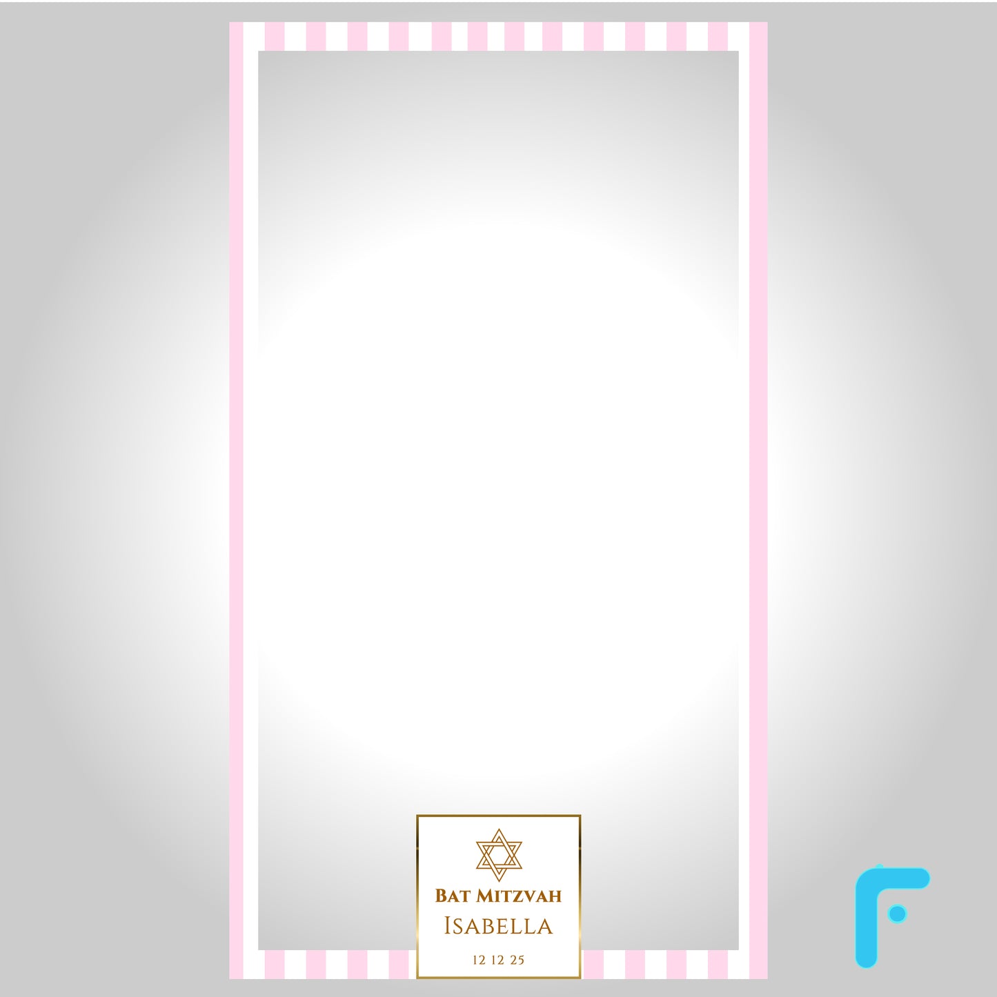 Pink Stripe Bat Mitzvah