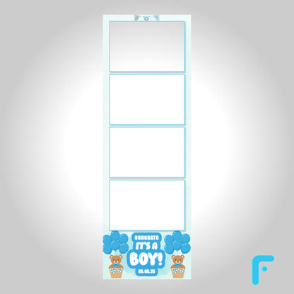 Soft Blue Watercolor Baby Boy