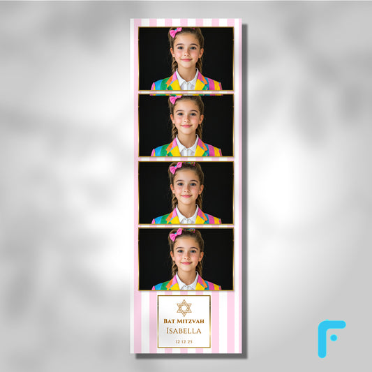 Pink Stripe Bat Mitzvah