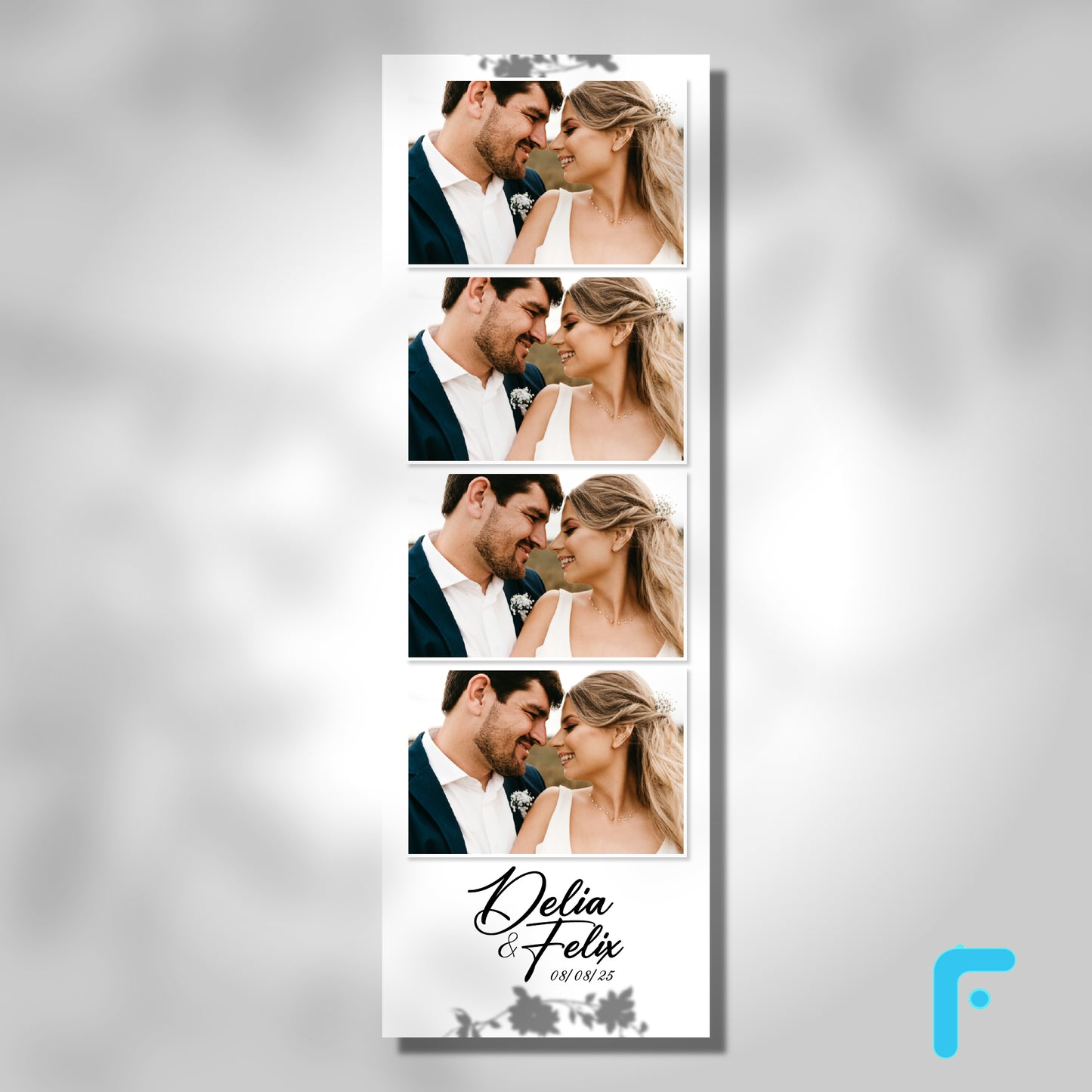 Chic Flower Shadow Wedding