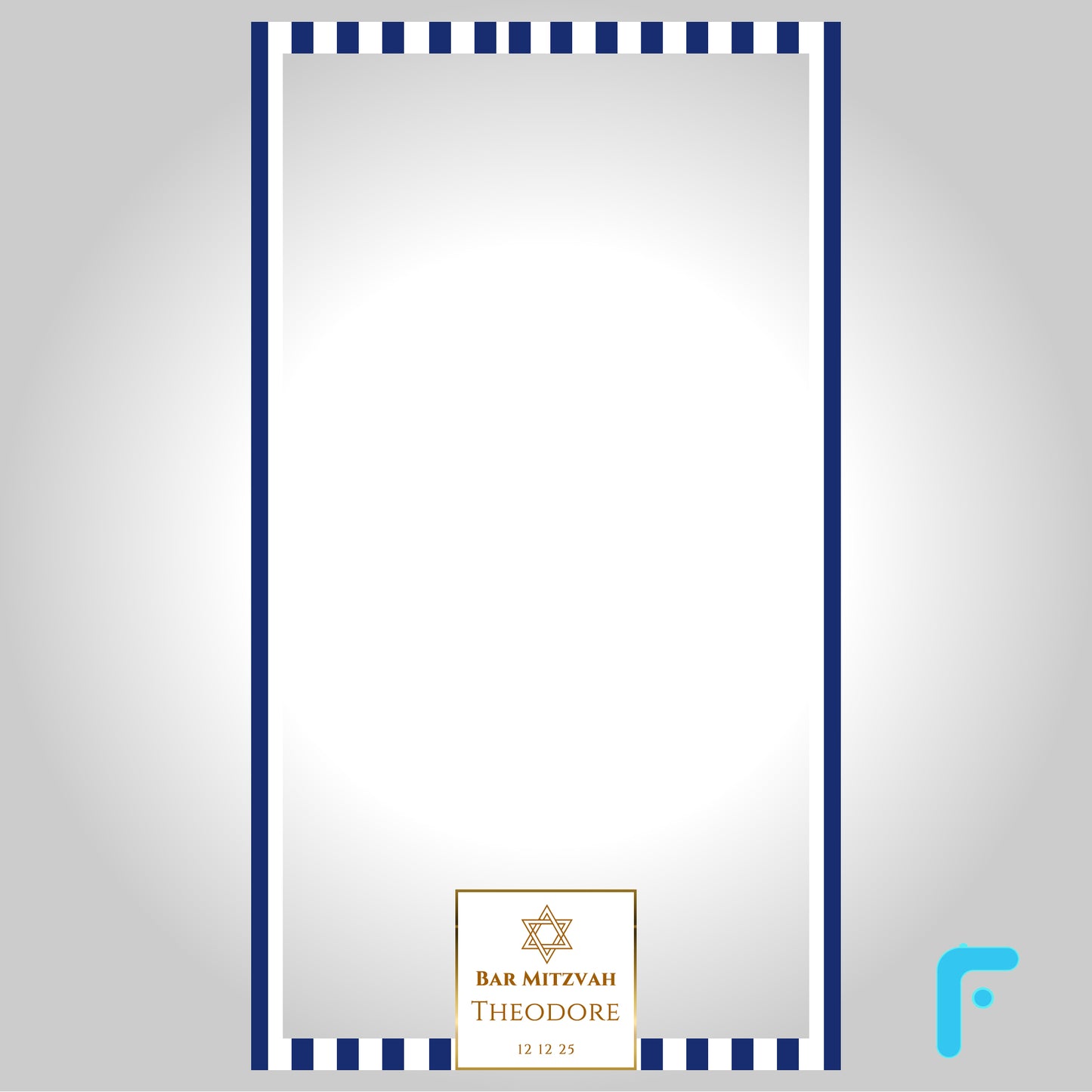 Blue Stripe Bar Mitzvah