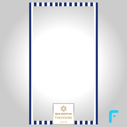 Blue Stripe Bar Mitzvah