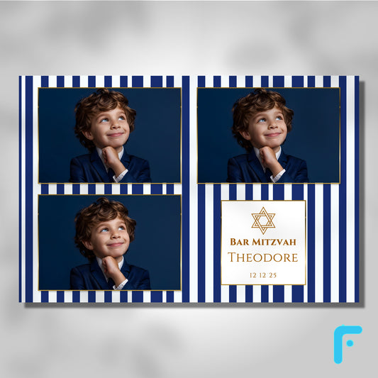 Blue Stripe Bar Mitzvah