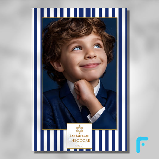 Blue Stripe Bar Mitzvah