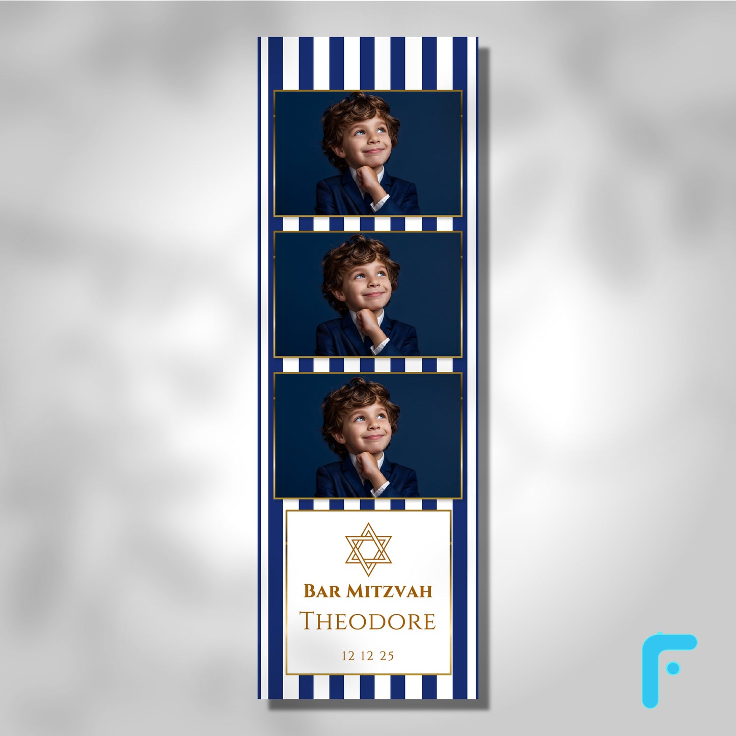 Blue Stripe Bar Mitzvah