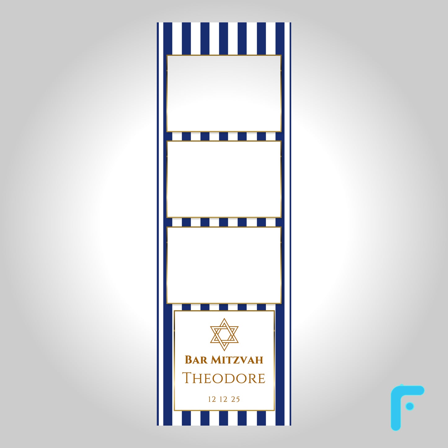 Blue Stripe Bar Mitzvah