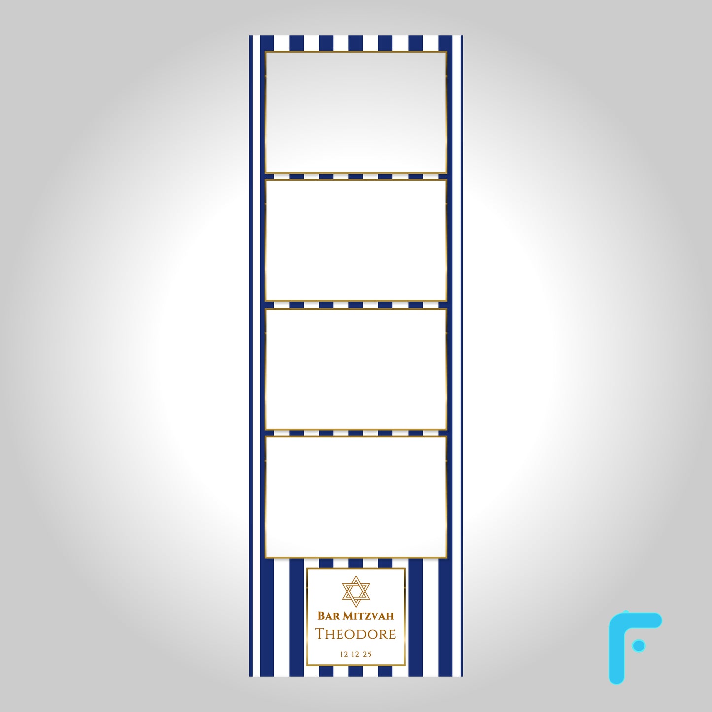 Blue Stripe Bar Mitzvah