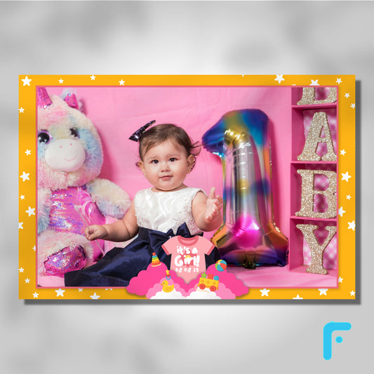 Starry Pink Toy Baby Girl