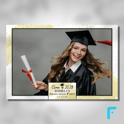 Charcoal Watercolor Graduation