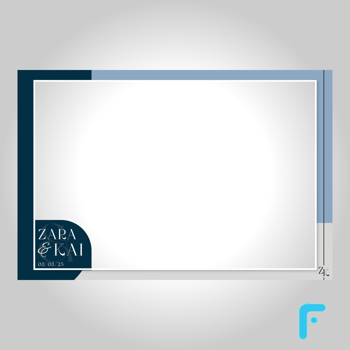 Geometric Tri Tone Wedding