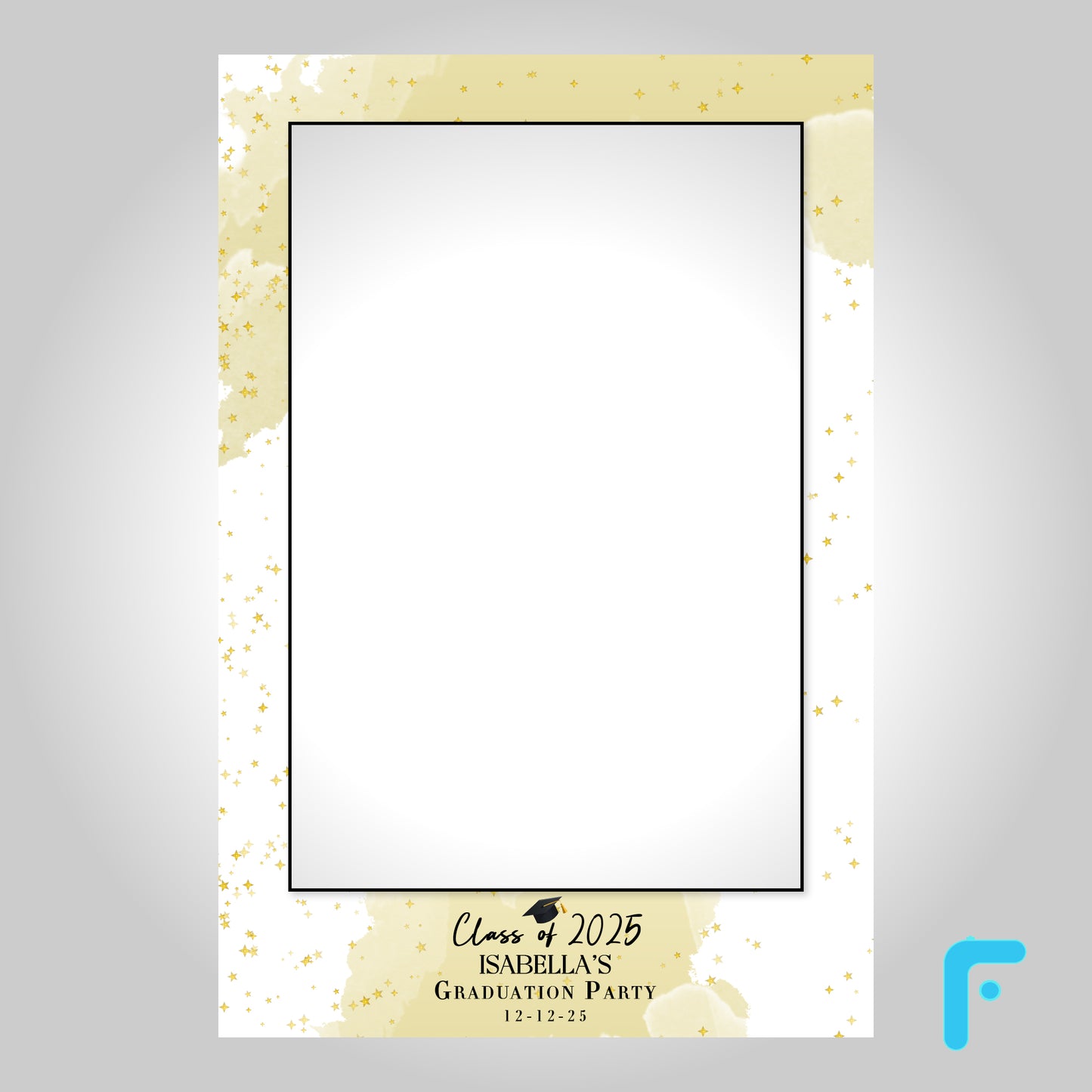 Charcoal Watercolor Graduation