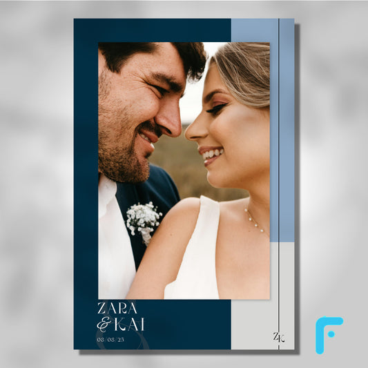 Geometric Tri Tone Wedding