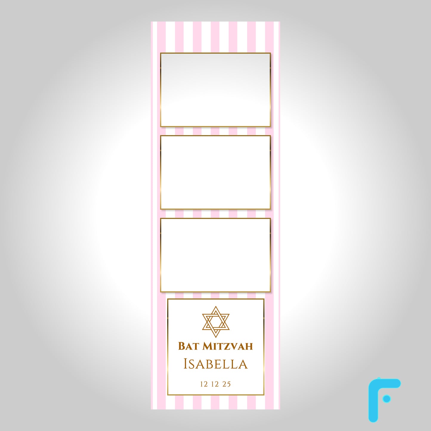 Pink Stripe Bat Mitzvah