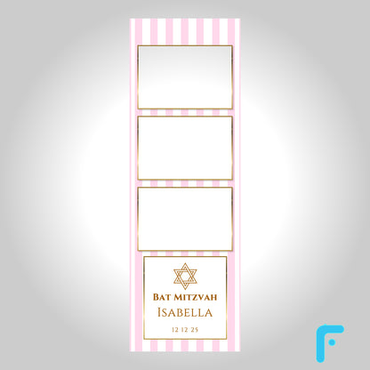 Pink Stripe Bat Mitzvah