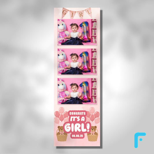 Soft Pink Watercolor Baby Girl