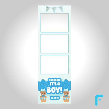 Soft Blue Watercolor Baby Boy