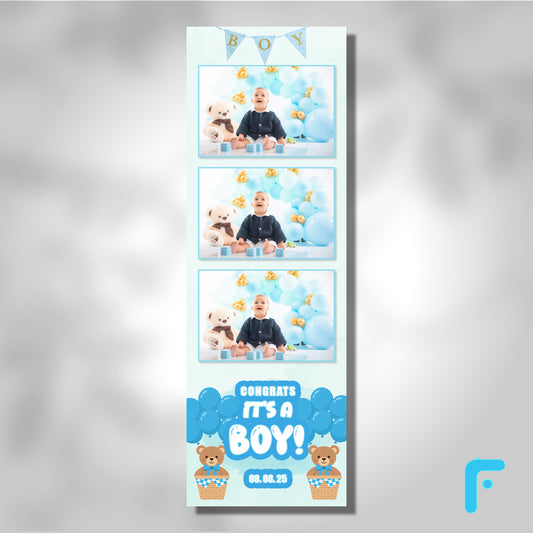 Soft Blue Watercolor Baby Boy