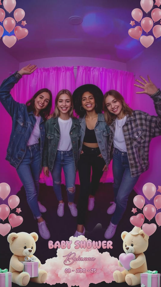 Pink Teddy Bear Baby Girl